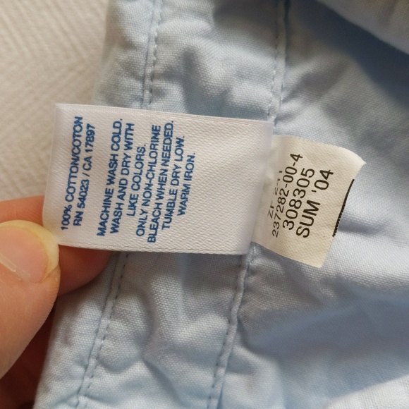 vintage old navy tropical beach cotton button down shirt 6-12 months baby boy - Picture 2 of 7